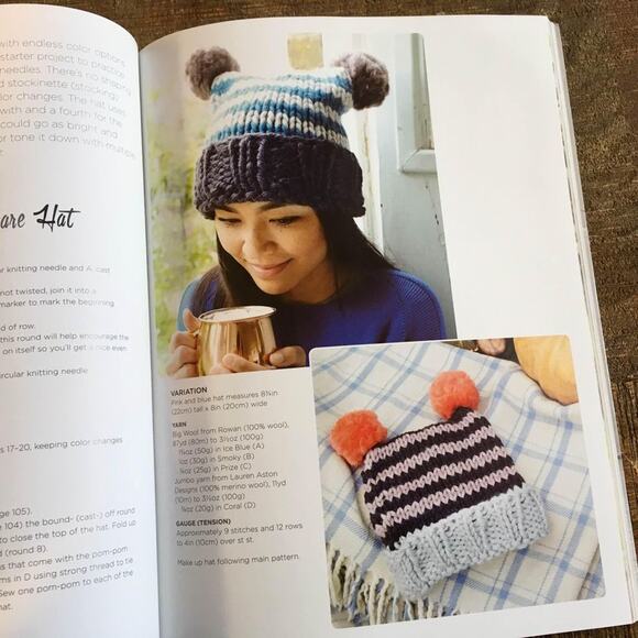 Super Chunky Knits 35 Knitting Pattern Book Knit Mitten Scarf Afghan Sock Purse - Picture 3 of 10